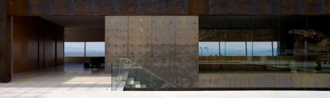 See-Through Concrete Box in the Desert